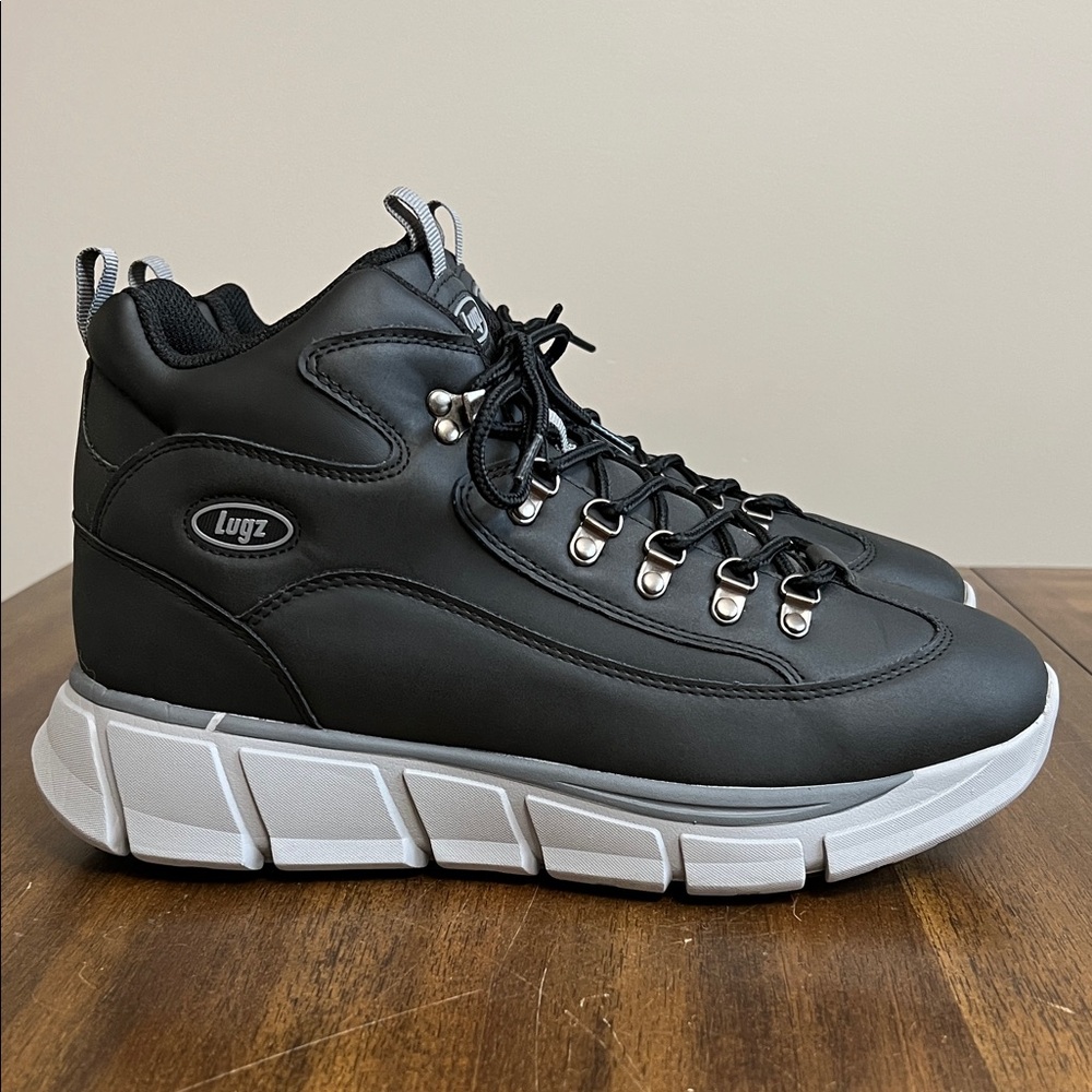 Lugz Whirlwind Round Toe Lace Up  Mens  Size 11 Black Casual Boots MWHIRLPV-0864